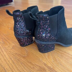 Toms Ankle Boots - black with purple glitter